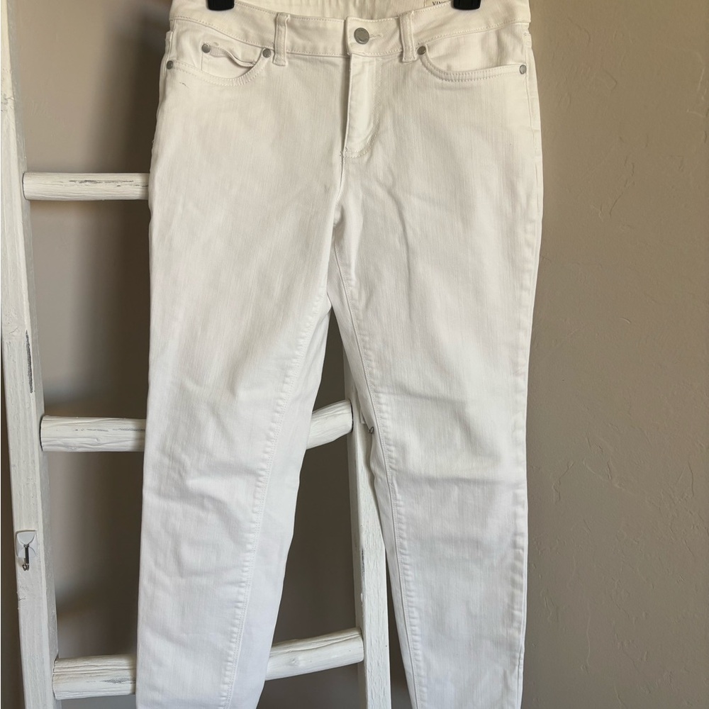 Vince Camuto White Straight Leg Jeans